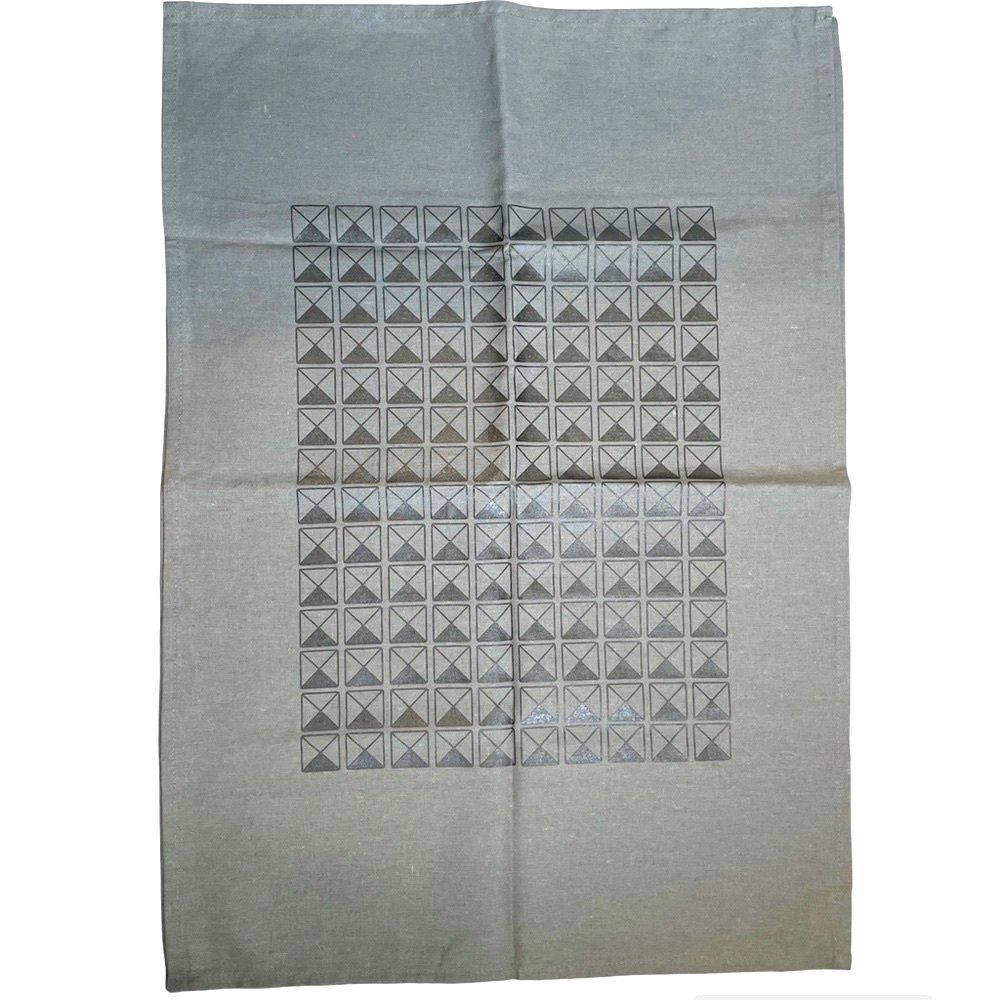 Geometric Tea Towels 2 Hanging Loop Contemporary Kitchen Triangles Lightweight